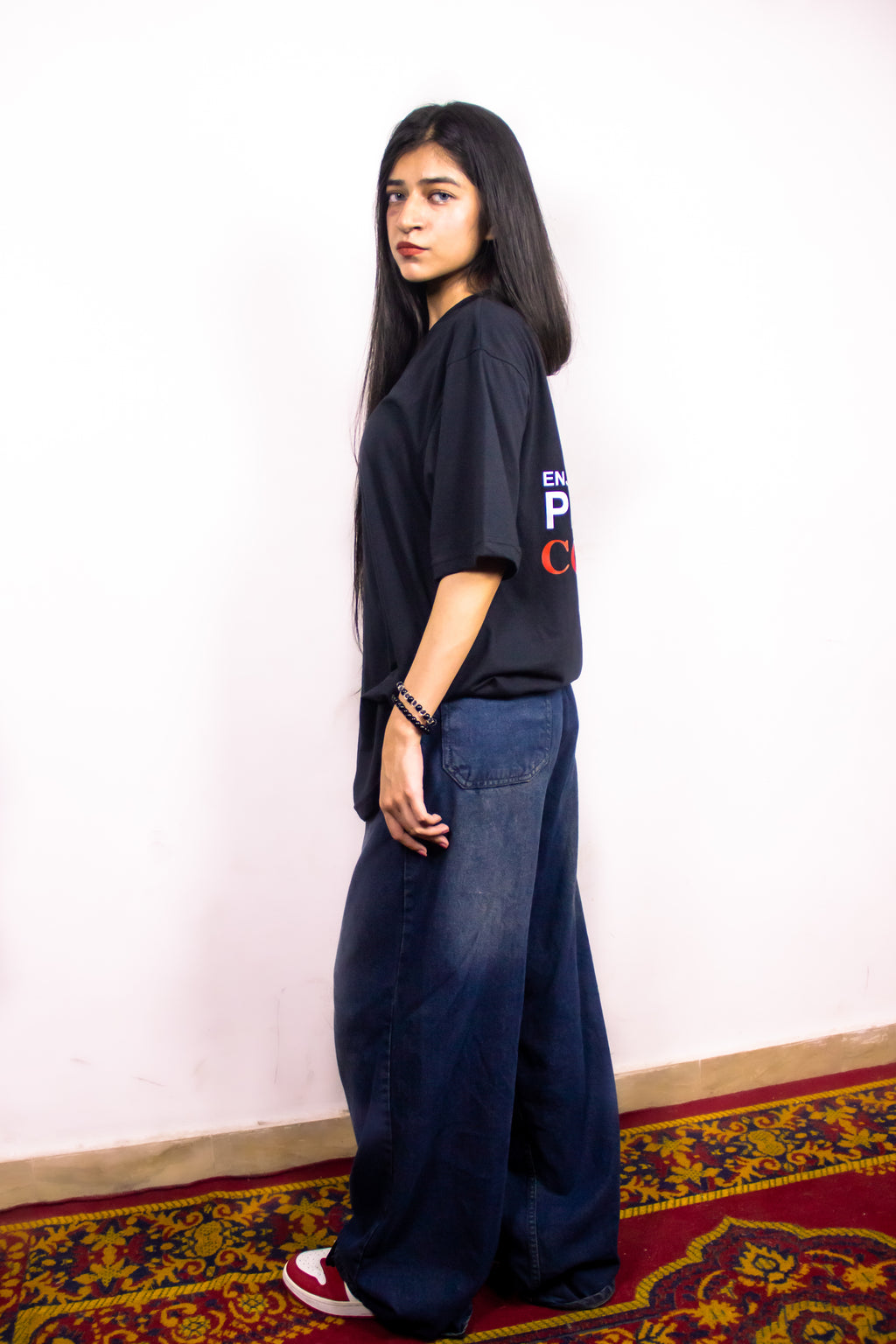 Women’s Tee Featuring the Quote – “Enjoy the Process, Conquer the World”