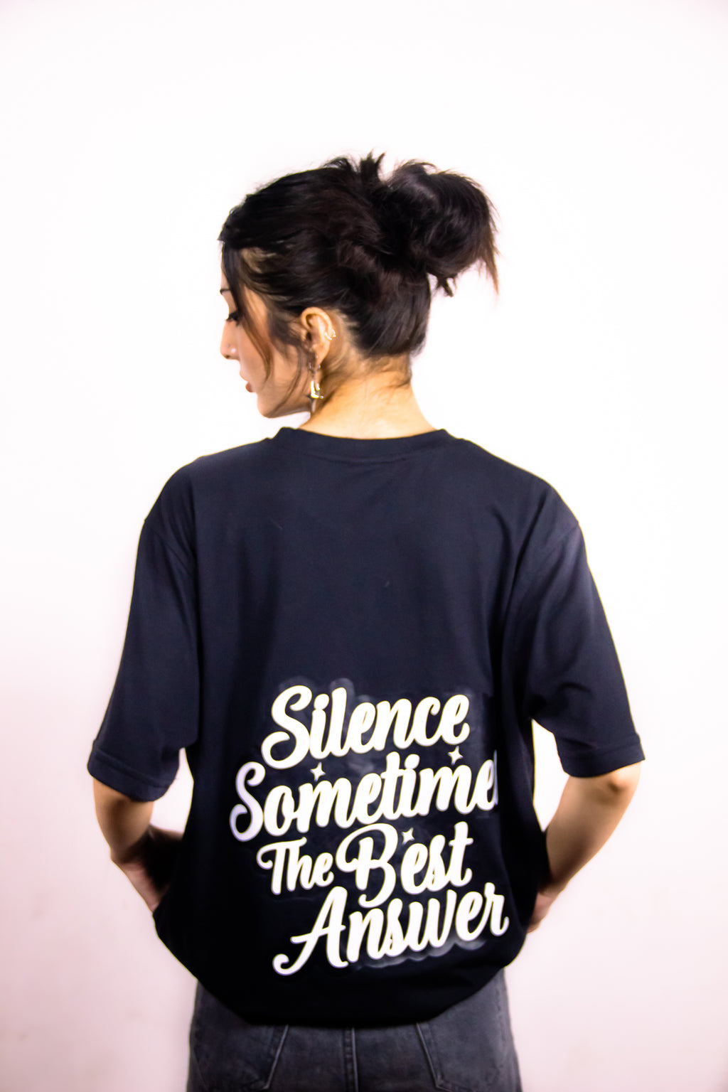 Women’s Tee Featuring the Quote – Silence Is Sometimes the Best Answer
